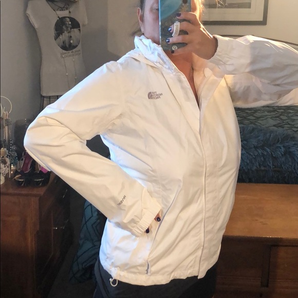 The North Face Jackets & Blazers - The North Face White windbreaker/ rain jacket
